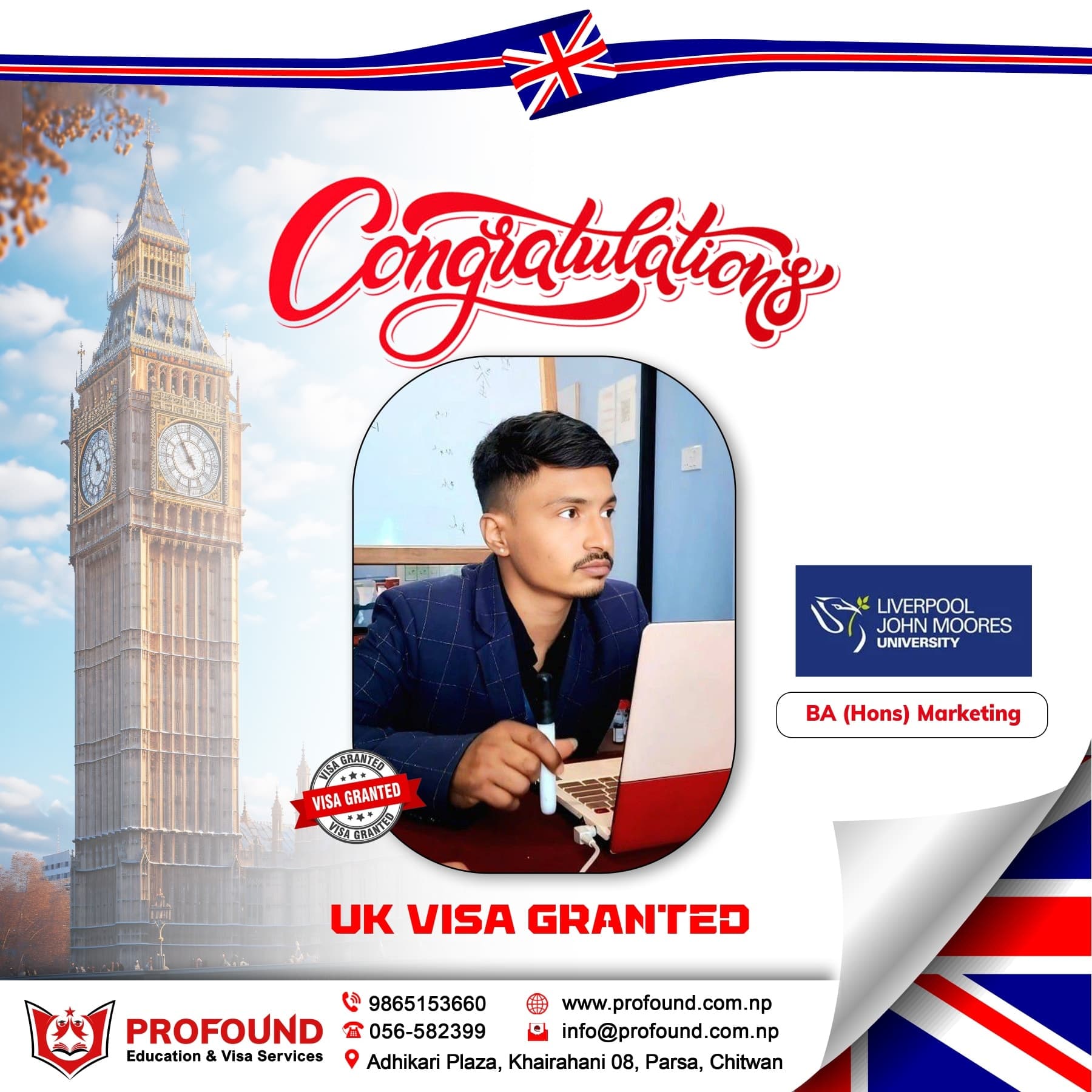 Mr. Sudeep Acharya - United Kingdom VISA Success blog post cover image